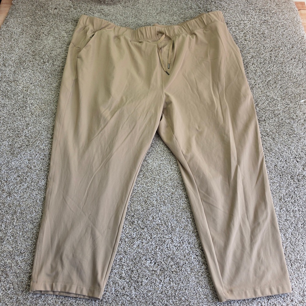 Old Navy Active Women 4X Tan Powersoft Coze Slim Taper High Rise Jogger Pants
